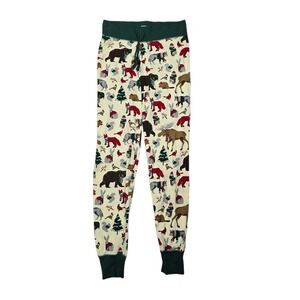 Little Blue House Woodland Cute Animals Christmas Holiday Lounge Pajama Pants XS
